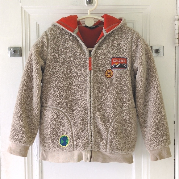 Lands' End Other - Lands' End Sherpa fleece hooded jacket